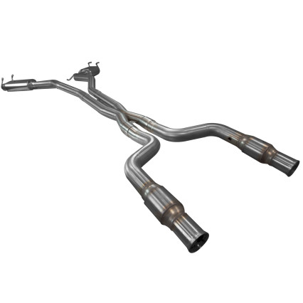 3" SS Catted Header-Back Exhaust w/SS Tips. 2010-2015 Camaro SS.